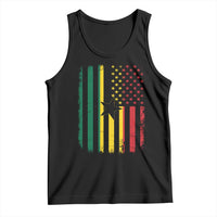 Ghana American Flag Tank Top Vintage Ghanaian Pride Heritage Graphic for Ghanaian Americans
