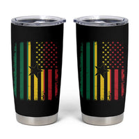 Ghana American Flag Tumbler Cup Vintage Ghanaian Pride Heritage Graphic for Ghanaian Americans