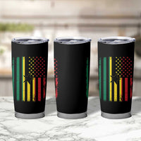 Ghana American Flag Tumbler Cup Vintage Ghanaian Pride Heritage Graphic for Ghanaian Americans