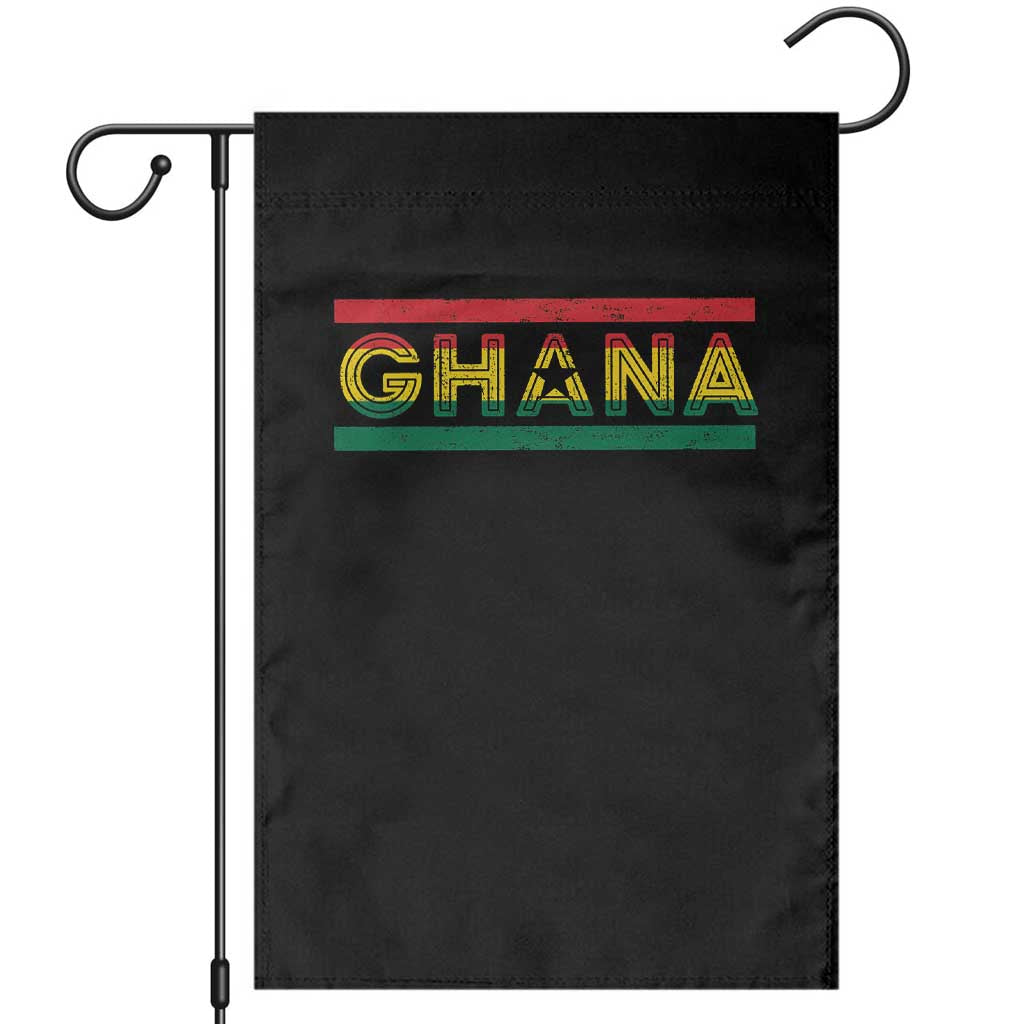 Retro Ghana Flag Garden Flag Vintage Ghanaian Pride Ghanese Roots Heritage Graphic