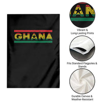 Retro Ghana Flag Garden Flag Vintage Ghanaian Pride Ghanese Roots Heritage Graphic