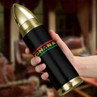 Retro Ghana Flag Bullet Tumbler Vintage Ghanaian Pride Ghanese Roots Heritage Graphic