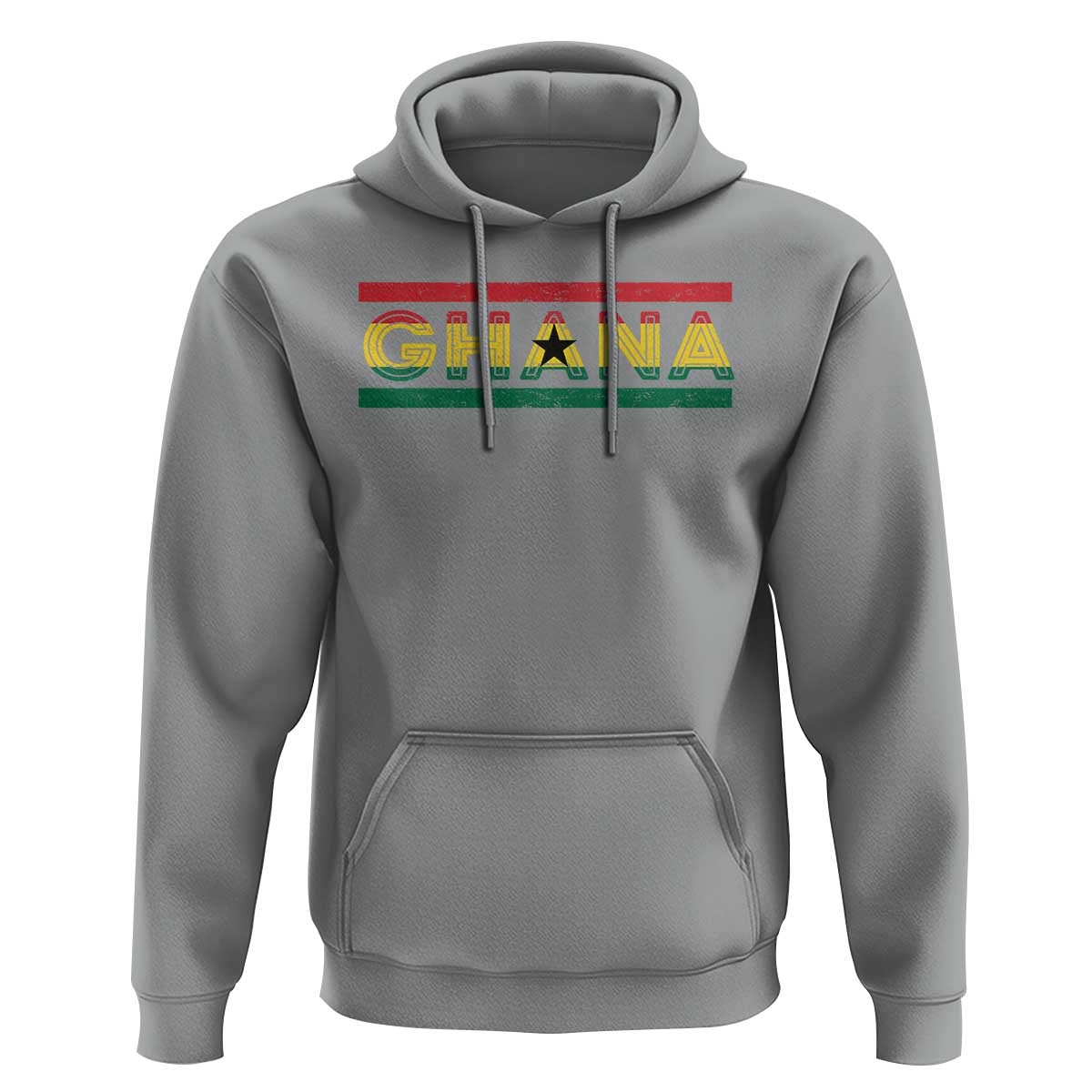Retro Ghana Flag Hoodie Vintage Ghanaian Pride Ghanese Roots Heritage Graphic