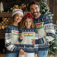 Retro Ghana Flag Ugly Christmas Sweater Vintage Ghanaian Pride Ghanese Roots Heritage Graphic