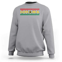 Retro Ghana Flag Sweatshirt Vintage Ghanaian Pride Ghanese Roots Heritage Graphic
