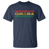Retro Ghana Flag T Shirt Vintage Ghanaian Pride Ghanese Roots Heritage Graphic