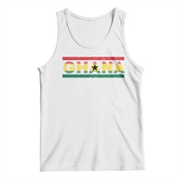 Retro Ghana Flag Tank Top Vintage Ghanaian Pride Ghanese Roots Heritage Graphic
