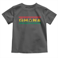 Retro Ghana Flag Toddler T Shirt Vintage Ghanaian Pride Ghanese Roots Heritage Graphic