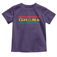Retro Ghana Flag Toddler T Shirt Vintage Ghanaian Pride Ghanese Roots Heritage Graphic