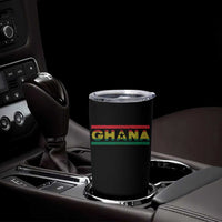 Retro Ghana Flag Tumbler Cup Vintage Ghanaian Pride Ghanese Roots Heritage Graphic