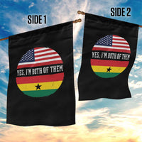 Half American Half Ghanaian Garden Flag Pride Ghanese Roots USA Flag Ghana Heritage Yes Im Both Of Them