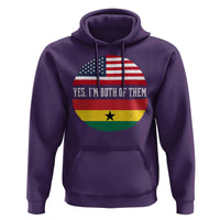 Half American Half Ghanaian Hoodie Pride Ghanese Roots USA Flag Ghana Heritage Yes Im Both Of Them