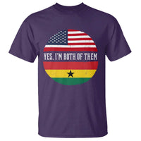 Half American Half Ghanaian T Shirt Pride Ghanese Roots USA Flag Ghana Heritage Yes Im Both Of Them