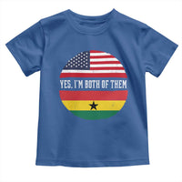 Half American Half Ghanaian Toddler T Shirt Pride Ghanese Roots USA Flag Ghana Heritage Yes Im Both Of Them