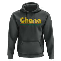 Vintage Ghana Hoodie Retro Stripe Flag Pride Ghanaian Heritage African Roots