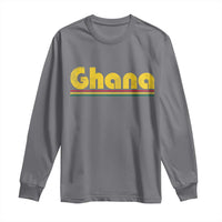 Vintage Ghana Long Sleeve Shirt Retro Stripe Flag Pride Ghanaian Heritage African Roots