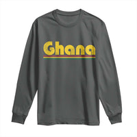 Vintage Ghana Long Sleeve Shirt Retro Stripe Flag Pride Ghanaian Heritage African Roots