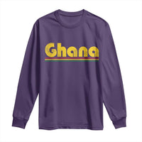 Vintage Ghana Long Sleeve Shirt Retro Stripe Flag Pride Ghanaian Heritage African Roots
