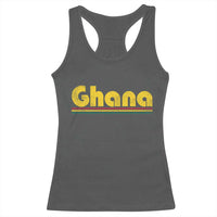 Vintage Ghana Racerback Tank Top Retro Stripe Flag Pride Ghanaian Heritage African Roots