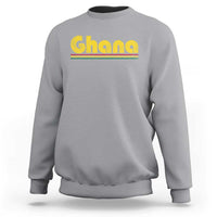 Vintage Ghana Sweatshirt Retro Stripe Flag Pride Ghanaian Heritage African Roots