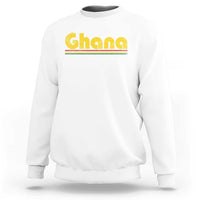 Vintage Ghana Sweatshirt Retro Stripe Flag Pride Ghanaian Heritage African Roots