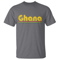 Vintage Ghana T Shirt Retro Stripe Flag Pride Ghanaian Heritage African Roots