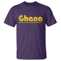 Vintage Ghana T Shirt Retro Stripe Flag Pride Ghanaian Heritage African Roots