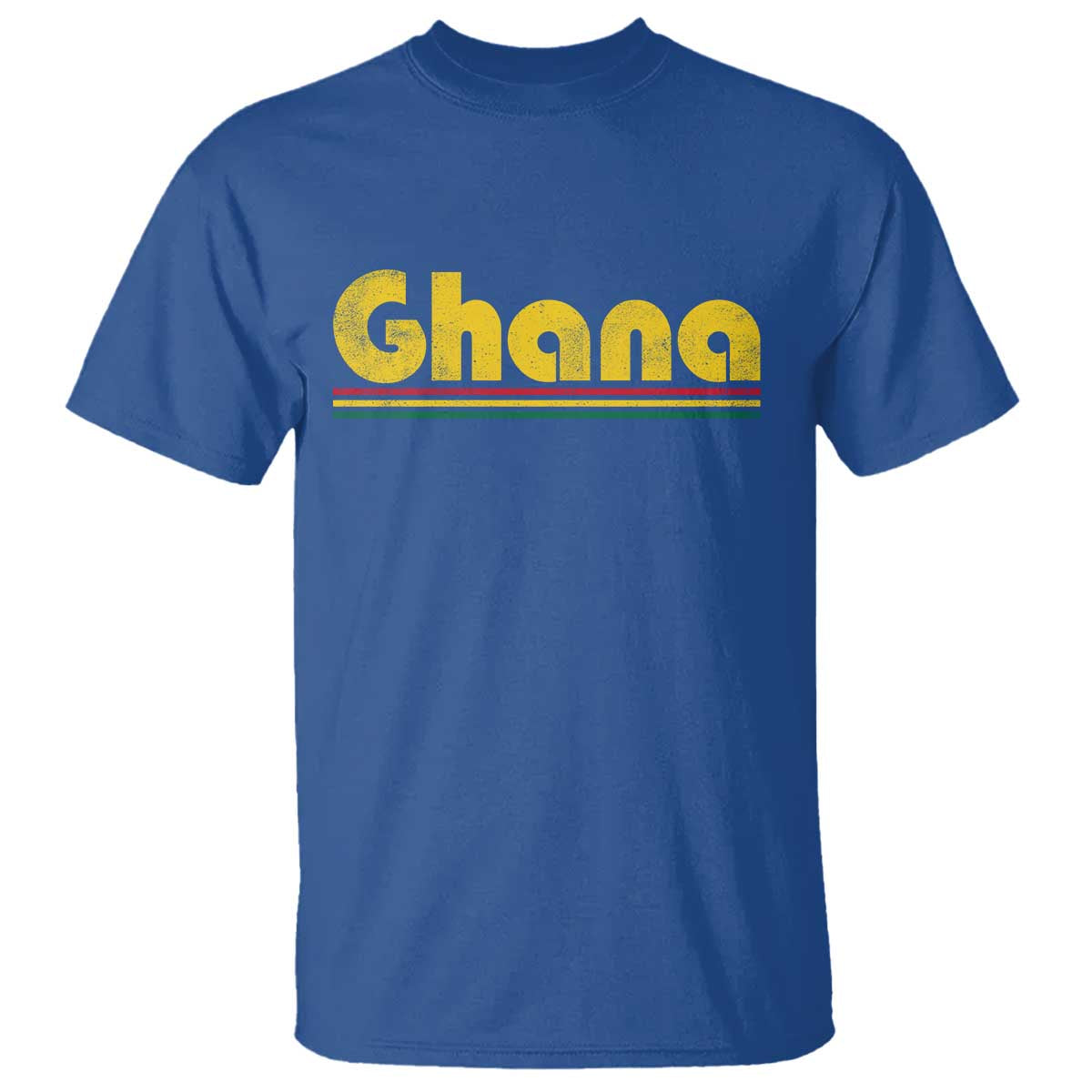 Vintage Ghana T Shirt Retro Stripe Flag Pride Ghanaian Heritage African Roots