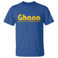 Vintage Ghana T Shirt Retro Stripe Flag Pride Ghanaian Heritage African Roots