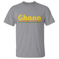 Vintage Ghana T Shirt Retro Stripe Flag Pride Ghanaian Heritage African Roots