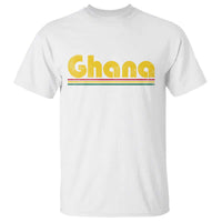 Vintage Ghana T Shirt Retro Stripe Flag Pride Ghanaian Heritage African Roots