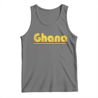 Vintage Ghana Tank Top Retro Stripe Flag Pride Ghanaian Heritage African Roots
