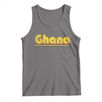 Vintage Ghana Tank Top Retro Stripe Flag Pride Ghanaian Heritage African Roots