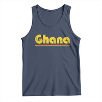 Vintage Ghana Tank Top Retro Stripe Flag Pride Ghanaian Heritage African Roots