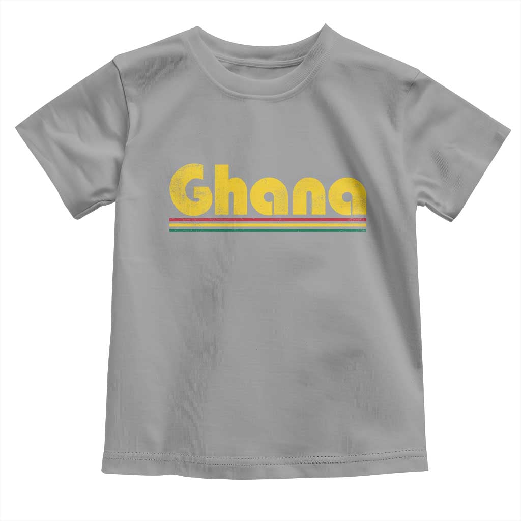 Vintage Ghana Toddler T Shirt Retro Stripe Flag Pride Ghanaian Heritage African Roots
