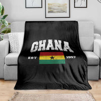 Ghana Est 1957 Ghanaian Flag Independence Day Throw Blanket Ghanaian Heritage Pride