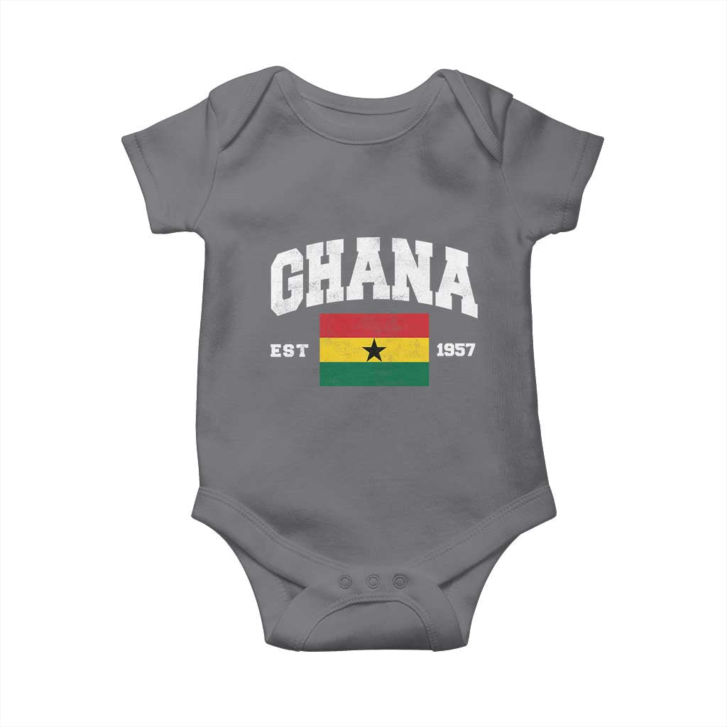 Ghana Est 1957 Ghanaian Flag Independence Day Baby Onesie Ghanaian Heritage Pride