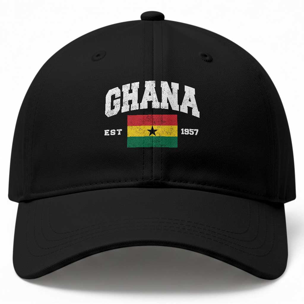 Ghana Est 1957 Ghanaian Flag Independence Day Baseball Cap Ghanaian Heritage Pride