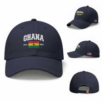 Ghana Est 1957 Ghanaian Flag Independence Day Baseball Cap Ghanaian Heritage Pride