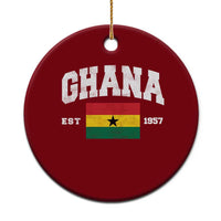 Ghana Est 1957 Ghanaian Flag Independence Day Ceramic Ornament Ghanaian Heritage Pride