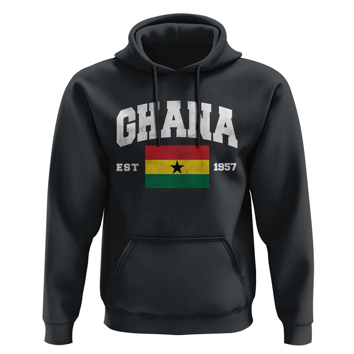 Ghana Est 1957 Ghanaian Flag Independence Day Hoodie Ghanaian Heritage Pride