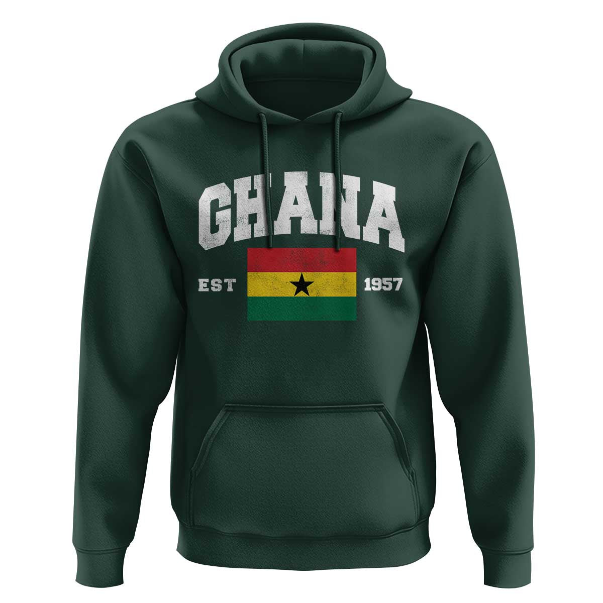 Ghana Est 1957 Ghanaian Flag Independence Day Hoodie Ghanaian Heritage Pride