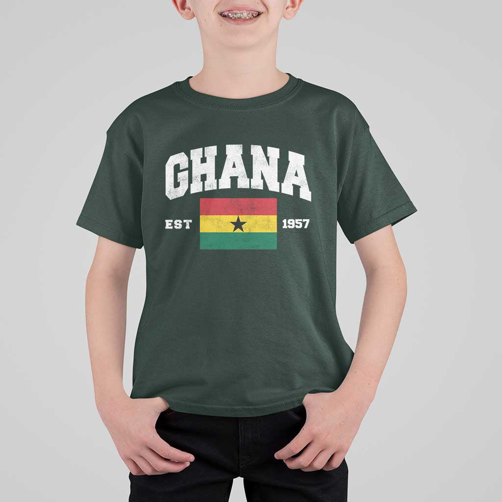 Ghana Est 1957 Ghanaian Flag Independence Day T Shirt For Kid Ghanaian Heritage Pride