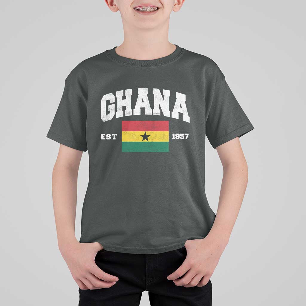 Ghana Est 1957 Ghanaian Flag Independence Day T Shirt For Kid Ghanaian Heritage Pride