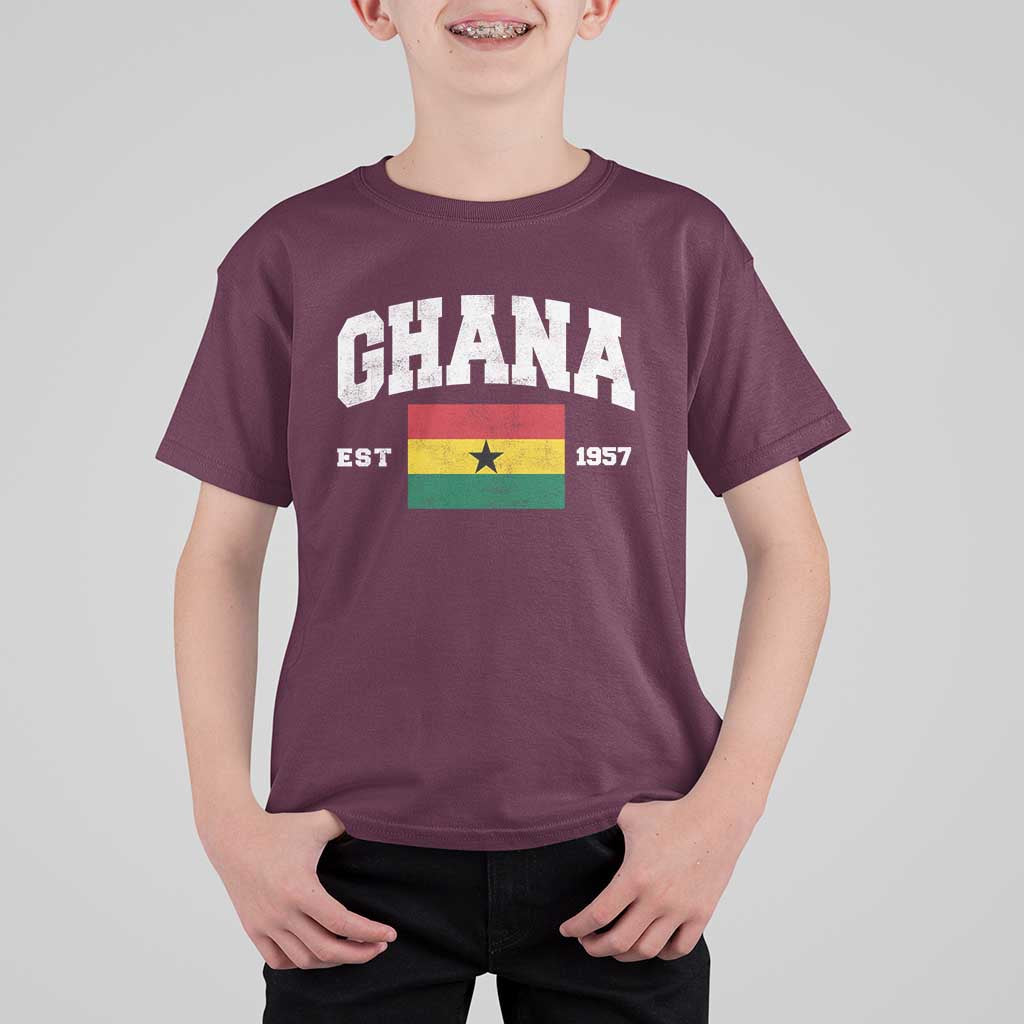 Ghana Est 1957 Ghanaian Flag Independence Day T Shirt For Kid Ghanaian Heritage Pride