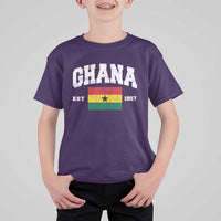 Ghana Est 1957 Ghanaian Flag Independence Day T Shirt For Kid Ghanaian Heritage Pride