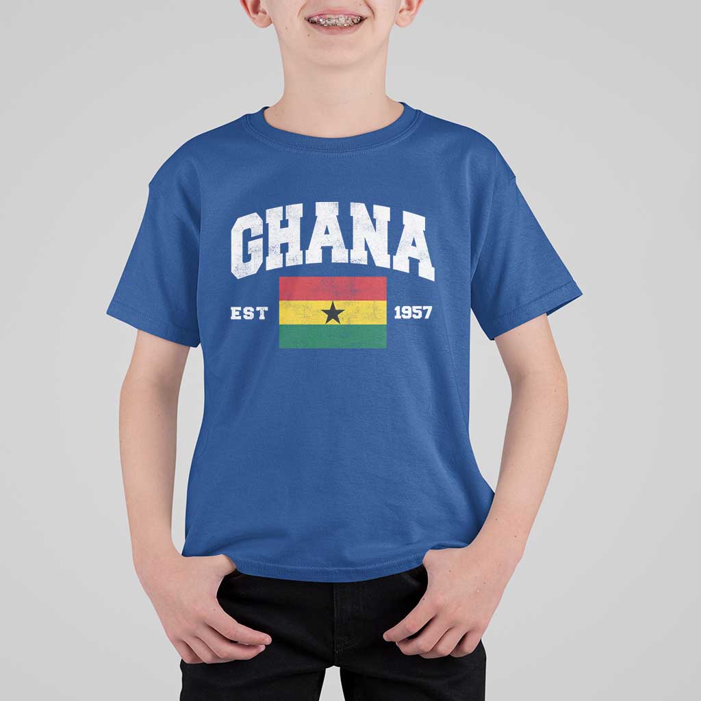 Ghana Est 1957 Ghanaian Flag Independence Day T Shirt For Kid Ghanaian Heritage Pride
