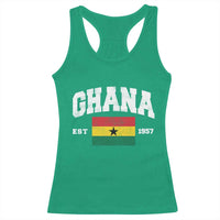 Ghana Est 1957 Ghanaian Flag Independence Day Racerback Tank Top Ghanaian Heritage Pride