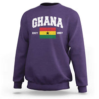 Ghana Est 1957 Ghanaian Flag Independence Day Sweatshirt Ghanaian Heritage Pride