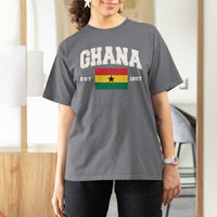 Ghana Est 1957 Ghanaian Flag Independence Day T Shirt For Women Ghanaian Heritage Pride
